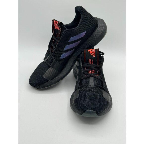 Adidas Senseboost Go Mens Running Shoes Black/Purple Size 8.5 - Picture 8 of 12